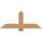 Ekena Millwork Eugene Smooth Timber Gable Bracket, Western Red Cedar, 48"W x 20"H x 3 1/2"D x 5 1/2"F, 10/12 Pitch GBW048X20X0406EUG00SWR - alternate 1